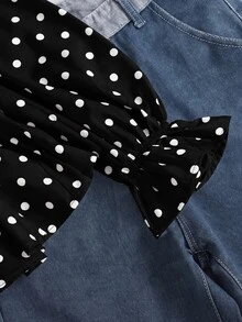 SHEIN Teen Girls Blouses - Black - View 4
