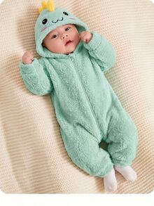 Newborn Baby Jumpsuits - Green - View 4