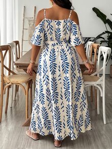 SHEIN VCAY Dress Ukuran Plus - MultiWarna - View 2