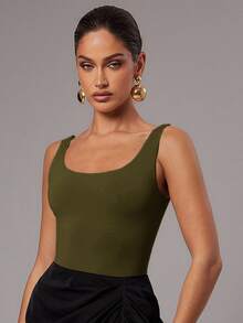 Silquee Body de mujer - Verde militar - Ver 7