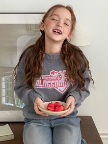 THE POWERPUFF GIRLS X DAZY Tween Girls Sweater - Grey - View 7