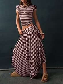 Bohemela Women Two-Piece Outfits - Dusty Pink - View 5