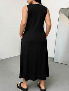 Shapeblank Plus Size Dresses - Black - View 2
