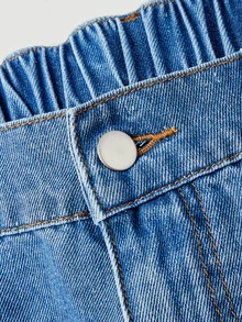 EMERY ROSE Jeans de talla grande con cintura alta y pierna cónica lavada - Azul - Ver 8