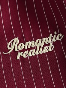 Manfinity Hypemode Men Plus Size Shirts Date Night Dinner Burgundy Retro 80s - Burgundy - View 3