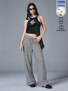 SHEIN BASICS 女士長褲 - 彩色 - 查看 5