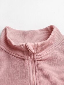 SHEIN Tween Girls Jackets - Pink - View 3