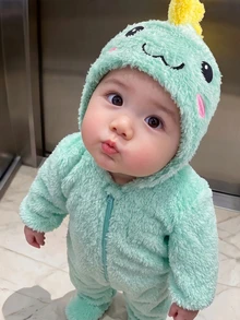 Newborn Baby Jumpsuits - Green - View 5