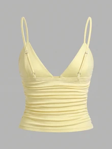 SHEIN EZwear 3件組女款背心與細肩帶上衣 - 彩色 - 查看 5