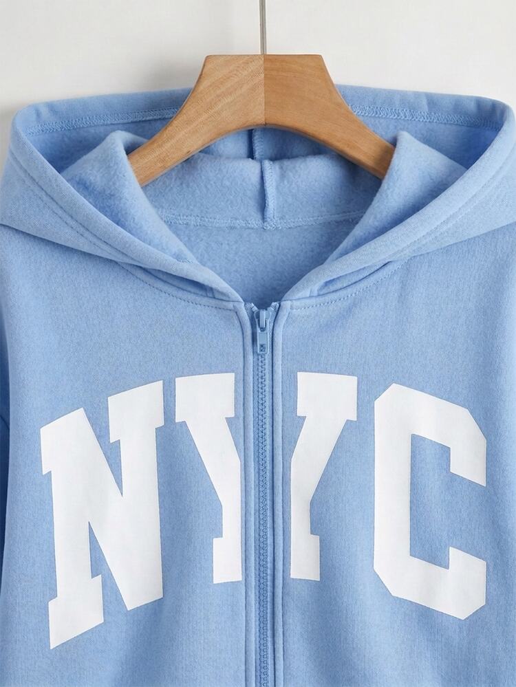 Teen Girls Sweatshirts - Blue - View 3
