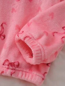 Tween Girls Pajamas Fleece Thick - Pink - View 8