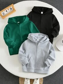 SHEIN Young Boys Sweatshirts - Multicolor - View 1