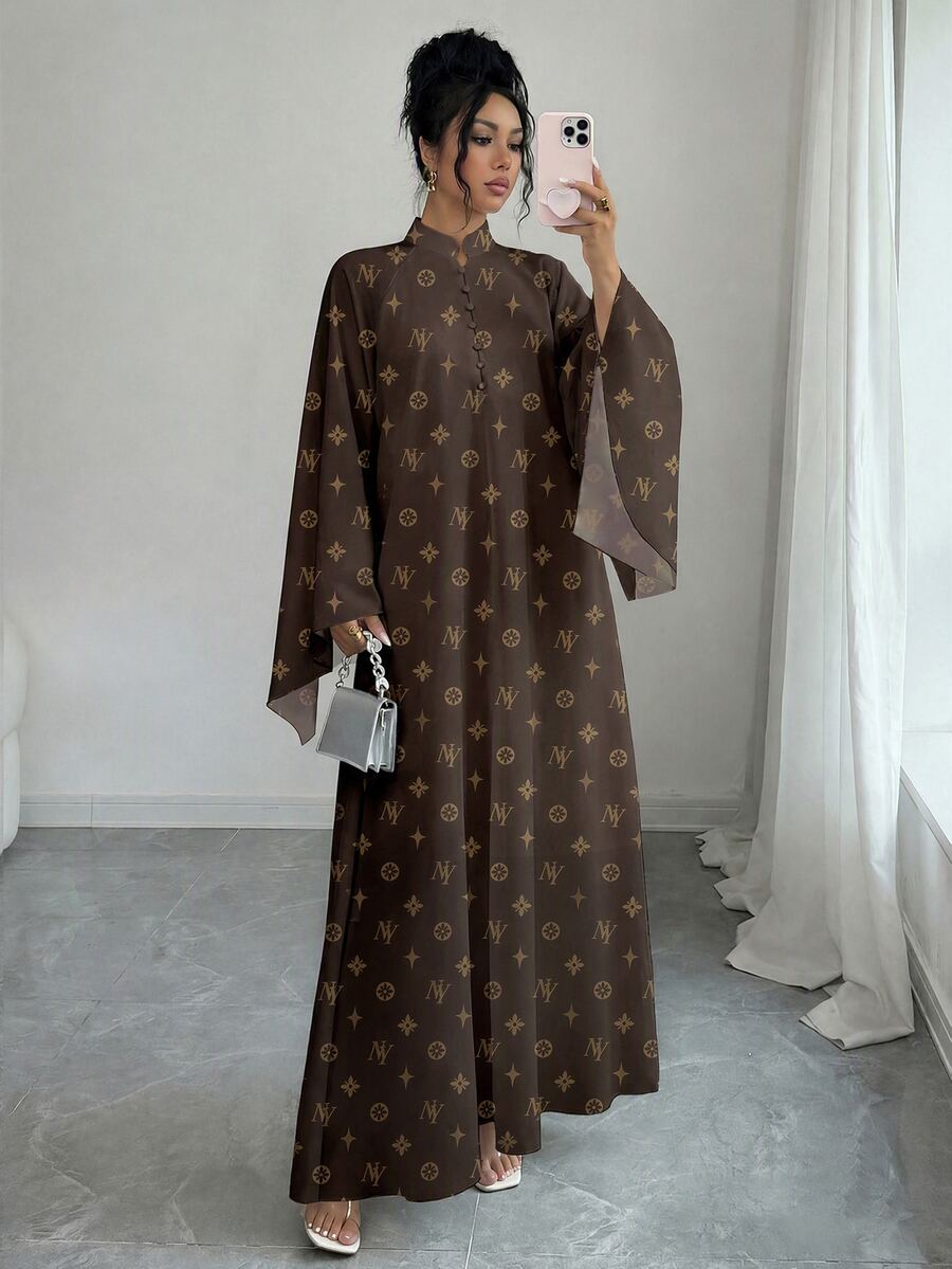 Rafferiza Women Maxi Dresses - Brown - View 1