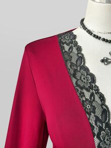 Sunspun Robes grandes tailles - Rouge foncé - Voir 5
