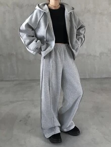 FRIFUL Women Two-Piece Outfits - Grey - View 5