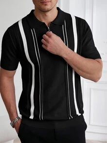Core Aspect Men Knit Tops - Black - View 5