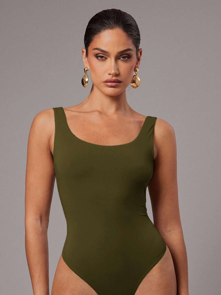 Silquee Body de mujer - Verde militar - Ver 1