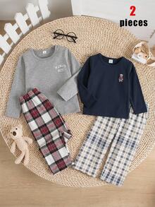 SHEIN Young Boys Pajamas - Multicolor - View 1