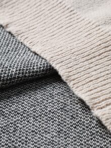 Manfinity CasualKnits Men Letter Pattern Round Neck Sweater - Camel - View 7