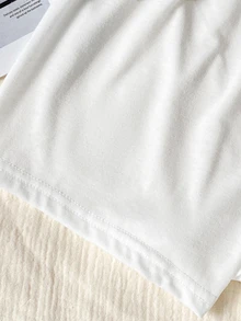 Regata com Laço na Frente e Costas Nadador & Shorts para Menina Pré-Adolescente - Branco - Visão 6