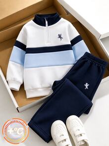 Young Boys Hoodie & Sweatshirt Co-Ords - Blue - View 3