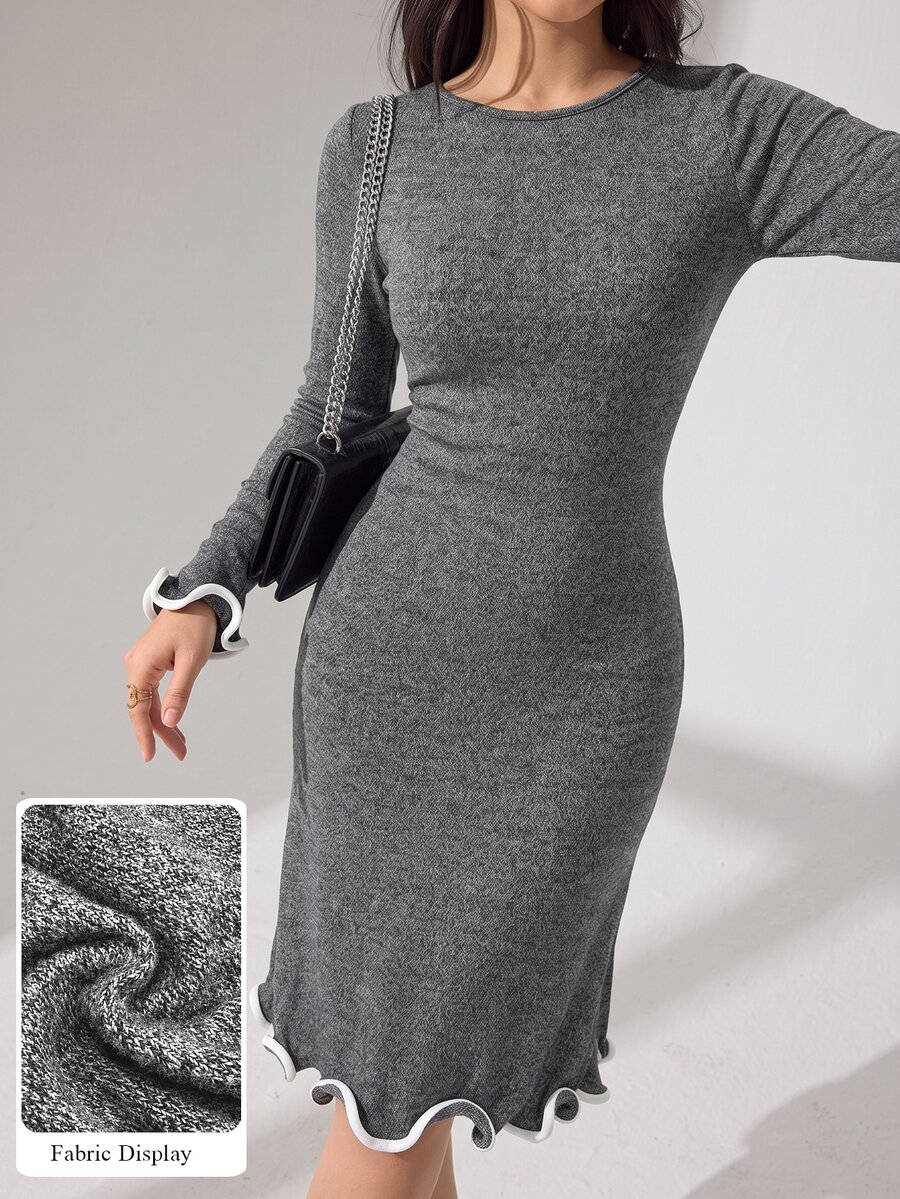 Modelyn Women Midi Dresses - Grey - View 1