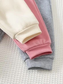 Cozy Pixies 女嬰連帽衫與運動衫套裝 - 杏色 - 查看 7