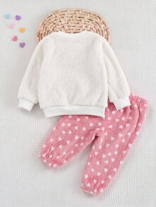 SHEIN Baby Girls Pajamas - Pink - View 2