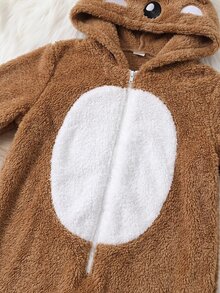 SHEIN Young Boys Bodysuits & Jumpsuits - Khaki - View 7