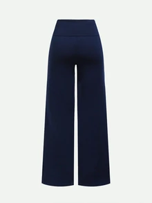 SHEIN Tween Girls Pants - Navy Blue - View 4