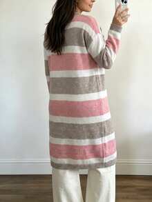 Elenzga Plus Size Cardigans Winter - Multicolor - View 2