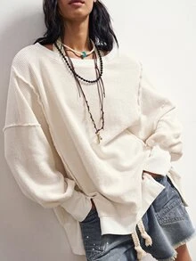 Bohemela Women Sweatshirts & Hoodies - Apricot - View 3