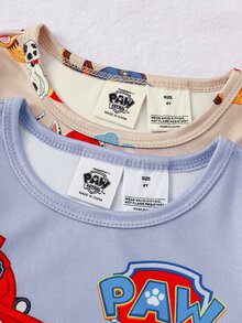 SHEIN | PAW Patrol 4件組小男孩睡衣 - 彩色 - 查看 3