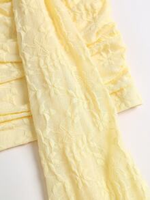 Sweetra Draped Side Ruched Tube Bodycon Dress Wedding Vacation Party Dinner Pale Yellow Summer Elegant Tropical Jamaican - Yellow - View 5