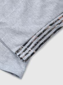 PAVTROS Pantalones de chándal para hombre con cintura con cordón y cinta de contraste - Gris - Ver 7