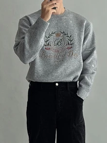 DAZY Pulls pour hommes - Gris - Voir 7