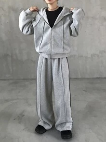 FRIFUL Women Two-Piece Outfits - Grey - View 4
