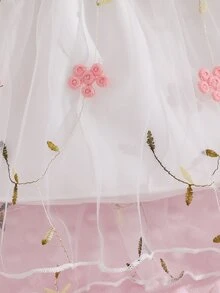 SHEIN 新生兒連身裙 - 白色 - 查看 9