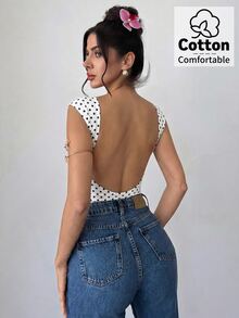 Firerie Women Bodysuits - Black and White - View 5