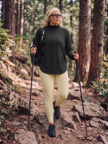In My Nature Women Plus Size Sports Tees & Tanks Fall - Black - View 7