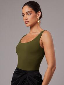 Silquee Body de mujer - Verde militar - Ver 4