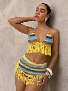 SHEIN Glamour Women Cover Ups - Multicolor - View 6