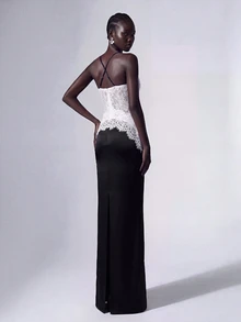 Elitara Women Formal Evening Dresses Wedding Prom Rehearsal Dinner Summer Formal Elegant - Black - View 2