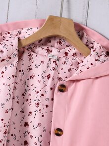 Tween Girls Coats - Berwarna merah muda - View 4
