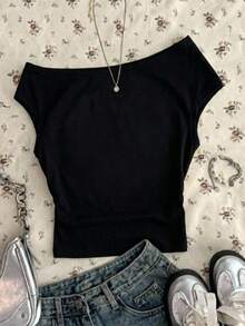 Teen Girls Spider Web Print Tee - Multicolor - View 2