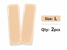 Lignisse Solid Spiral Long Strip Women's Casual Stickers - Apricot - View 4