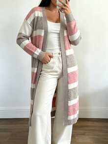 Elenzga Plus Size Cardigans Winter - Multicolor - View 7