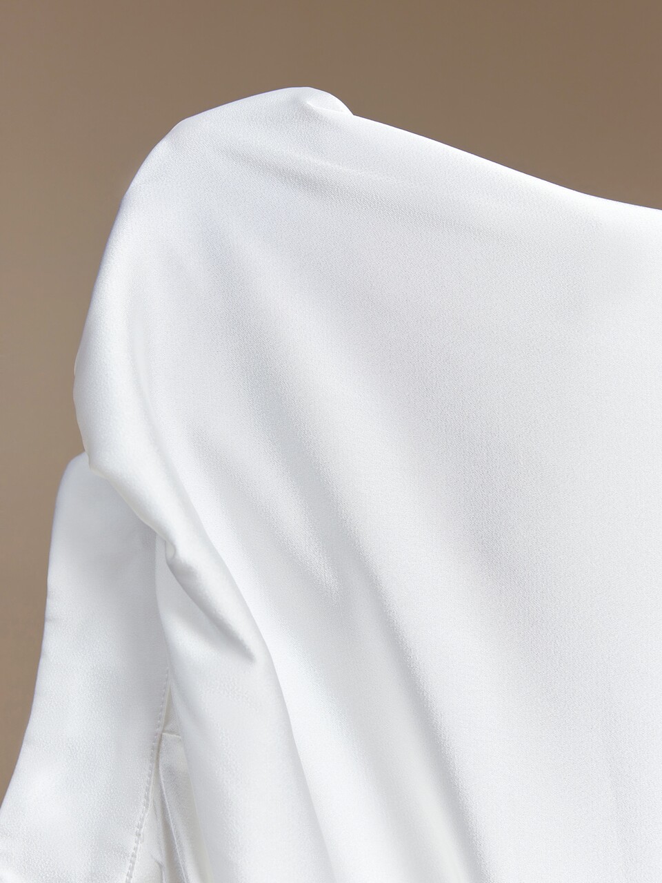 Mock Neck Fringe Trim Blouse Teachers' Day Office Working White Autumn Elegant