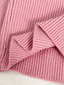 Cozy Pixies Baby Girl Bow Front Button Placket Cardigan - Pink - View 9
