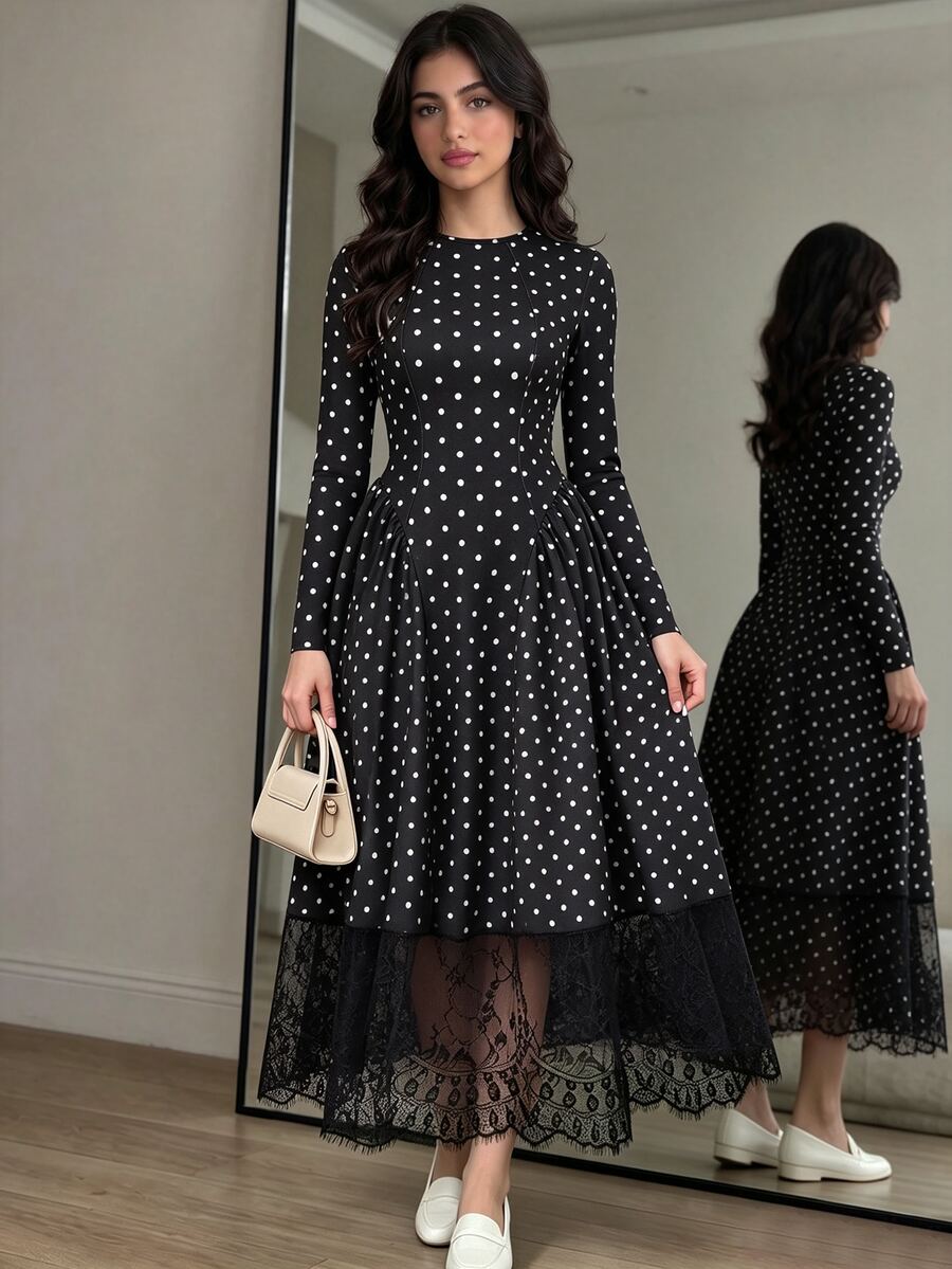 SHEIN Teen Girls Dresses - Black - View 1